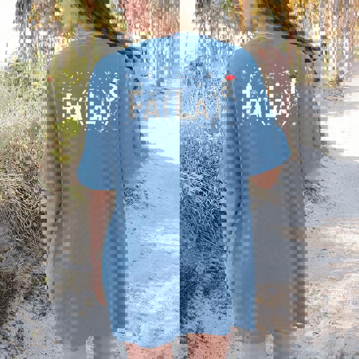 Fa La 8 Shirt Math Teacher Christmas Women&#x27;s Comfort Colors T-Shirt Back Print