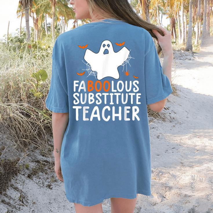 Faboolous Substitute Teacher Halloween Costume Women's Comfort Colors T-Shirt Back Print