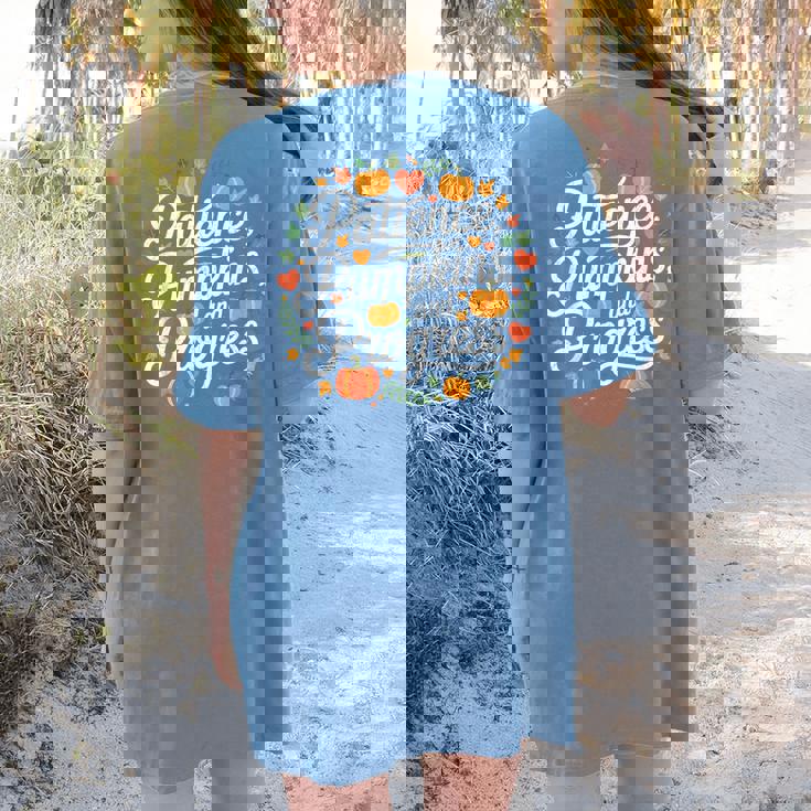 Fall Special Education Teacher Pumpkin Autumn Halloween Women&#x27;s Comfort Colors T-Shirt Back Print