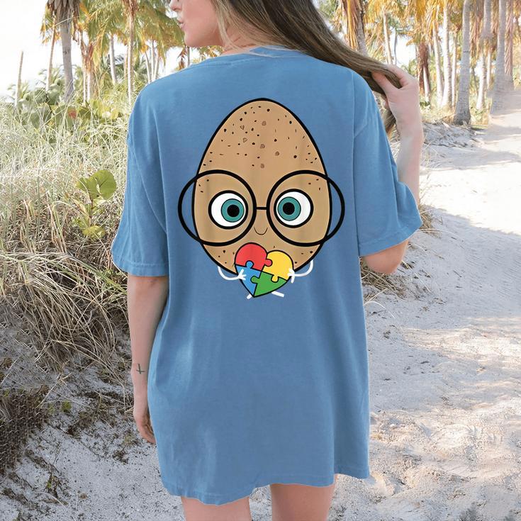 The Good Egg Teacher Halloween Costume Food Group Cute Women's Comfort Colors T-Shirt Back Print