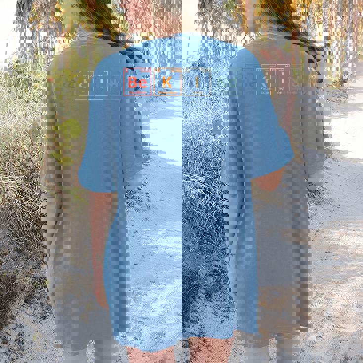 Be Kind Periodic Table Chemistry Teacher Scientist Kindness Men Women Girls Kids Women&#x27;s Comfort Colors T-Shirt Back Print