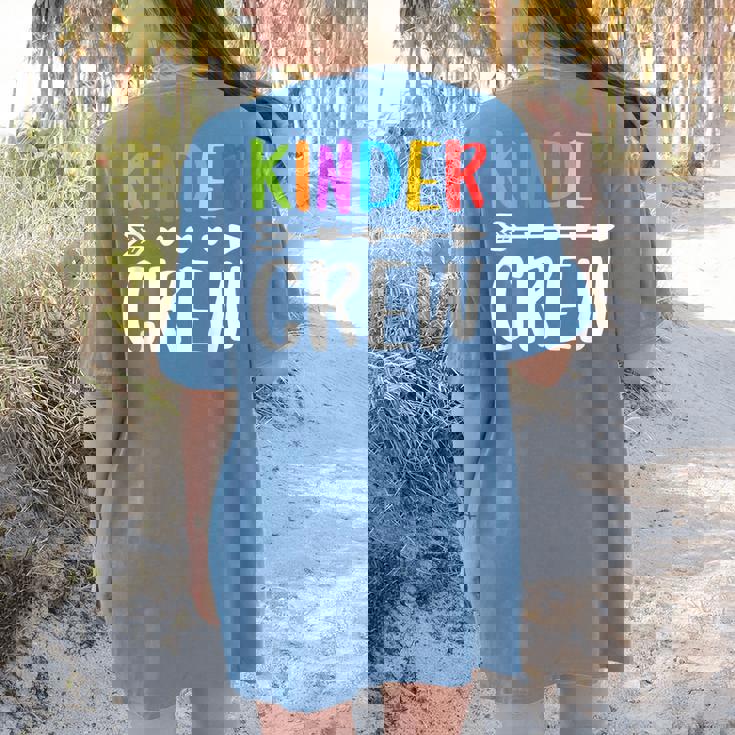 Kinder Crew Shirt Kindergarten Boy Girl Student Teacher Women&#x27;s Comfort Colors T-Shirt Back Print