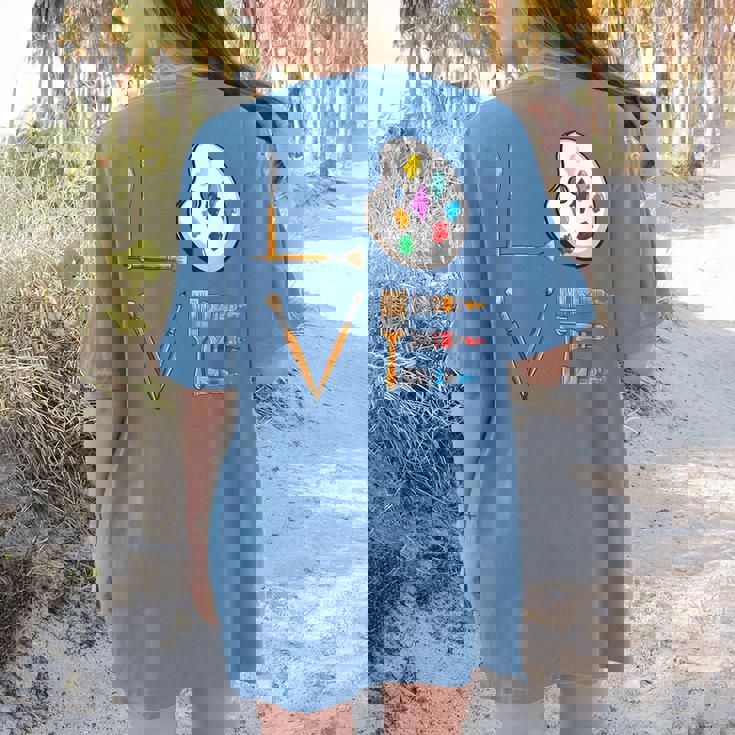 Love Art For Artist Art Teacher Women&#x27;s Comfort Colors T-Shirt Back Print