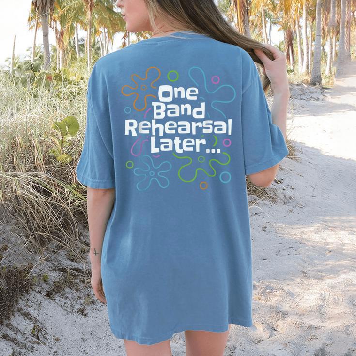 Marching Band Director Music Teacher Women's Comfort Colors T-Shirt Back Print