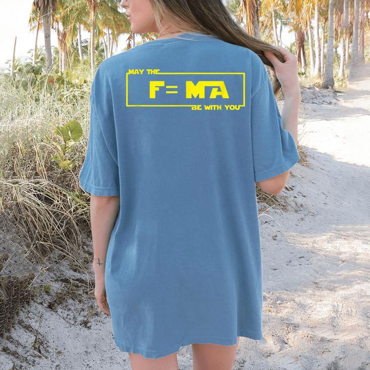 May The Fma Be With You  Science Teacher Tshirts For Men Women Women's Comfort Colors T-Shirt Back Print