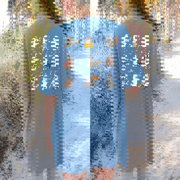 Music Teacher Halloween Music Teacher Education Women&#x27;s Comfort Colors T-Shirt Back Print