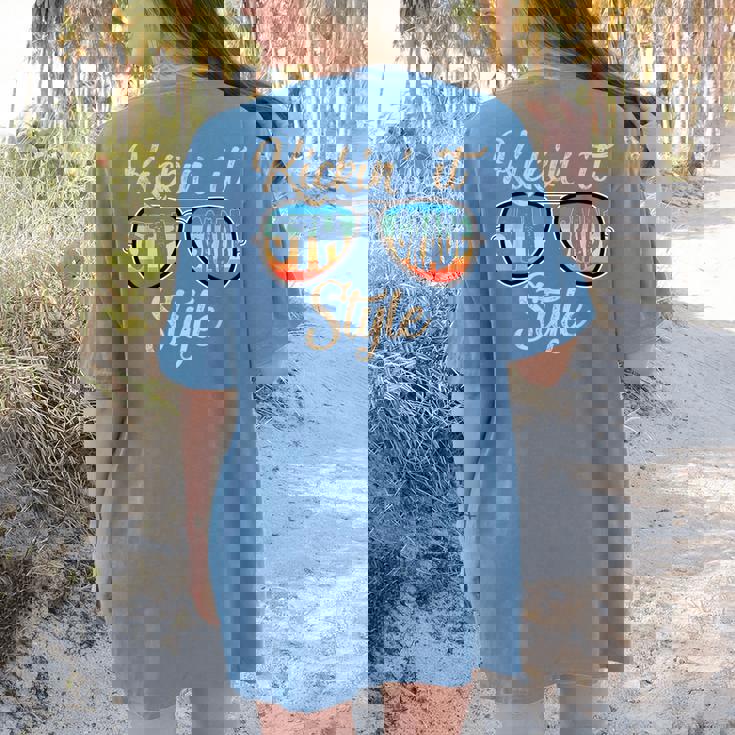 P41l Retro Kickin It 5th Grade Style Teacher Back To School For Men Women Girls Kids Women&#x27;s Comfort Colors T-Shirt Back Print