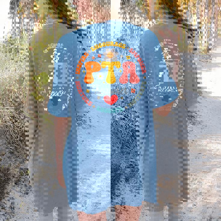 Parents Teacher Association Team Supporter PTA Treasurer For Men Women Girls Kids Women&#x27;s Comfort Colors T-Shirt Back Print