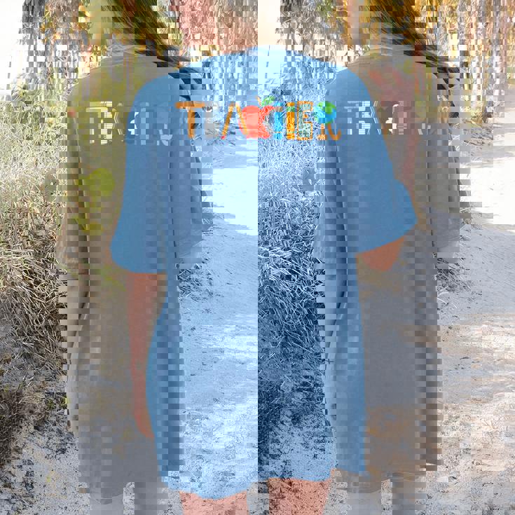 School Teacher Men And Women Back To School Teachers Women&#x27;s Comfort Colors T-Shirt Back Print