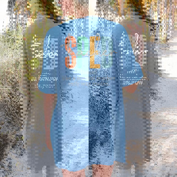 Special Education Sped Teacher Definition For Women &amp; Men Women&#x27;s Comfort Colors T-Shirt Back Print