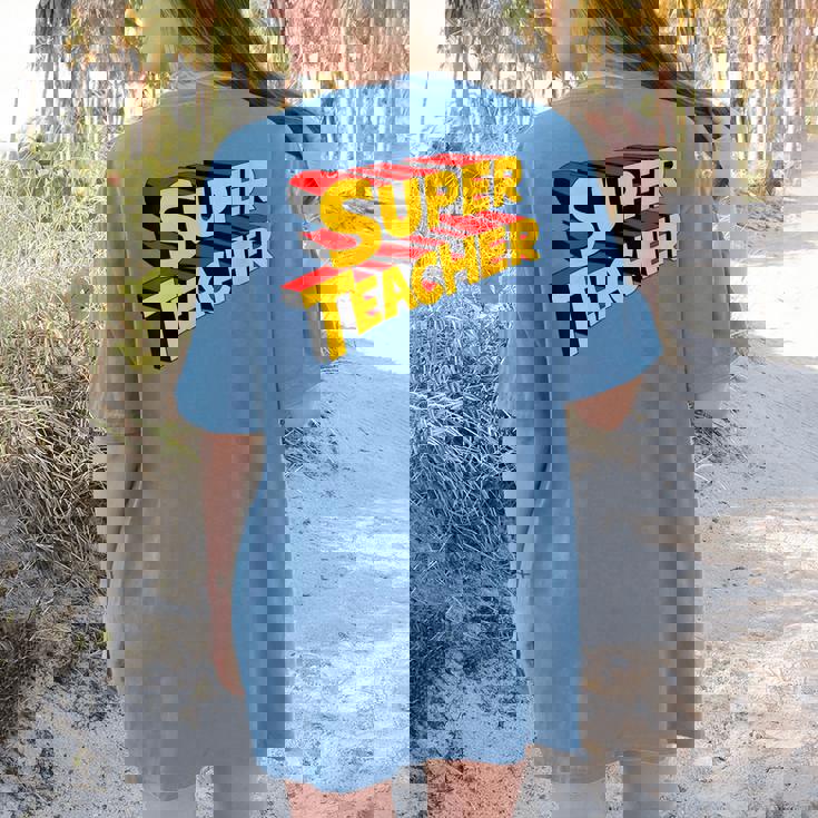 Super Teacher SuperTeacher Women&#x27;s Comfort Colors T-Shirt Back Print