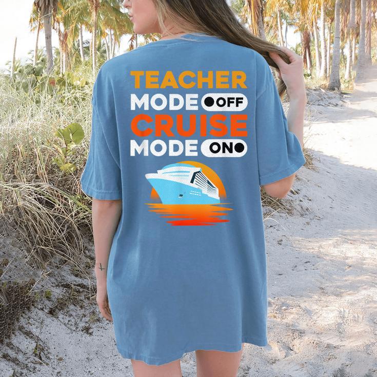 Teacher Cruise Shirt Cruise Mode Men Women Women's Comfort Colors T-Shirt Back Print