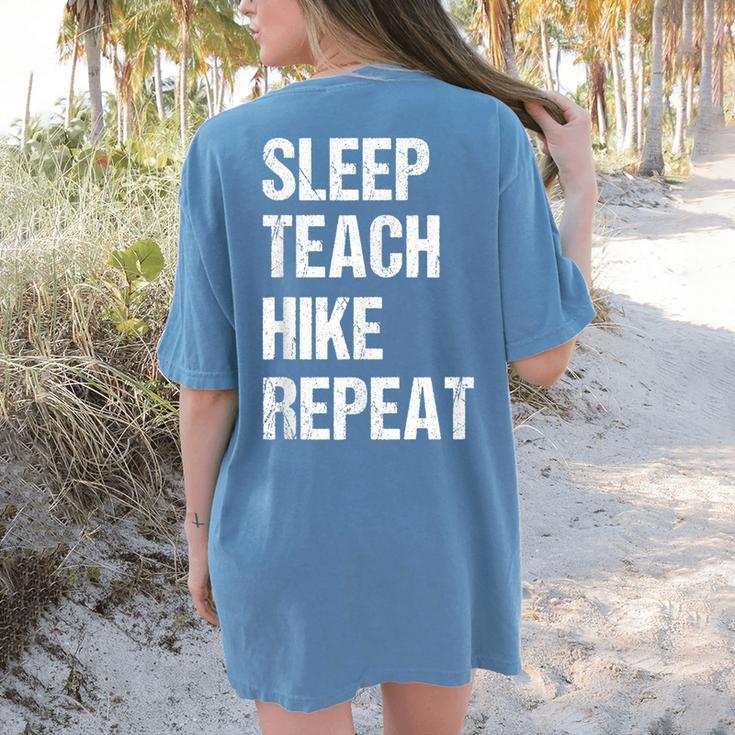 Teacher Hiking Shirt Teaching Hiker T Shirt Women's Comfort Colors T-Shirt Back Print