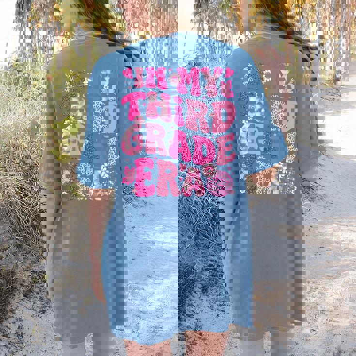 In My Third Grade Era Teachers Women Back To School Girls Women&#x27;s Comfort Colors T-Shirt Back Print