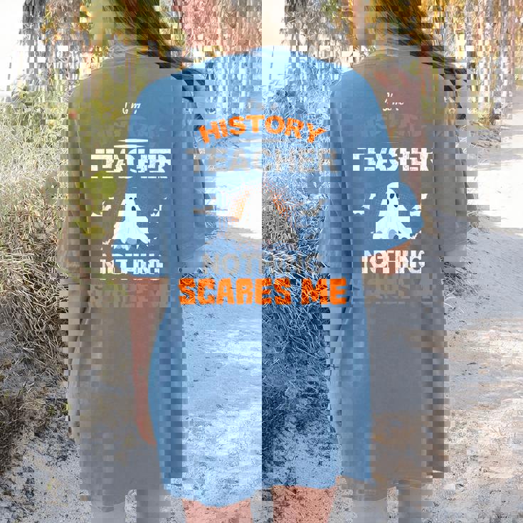 History Teacher School Shirt Halloween Educator Men Women Kids Women&#x27;s Comfort Colors T-Shirt Back Print