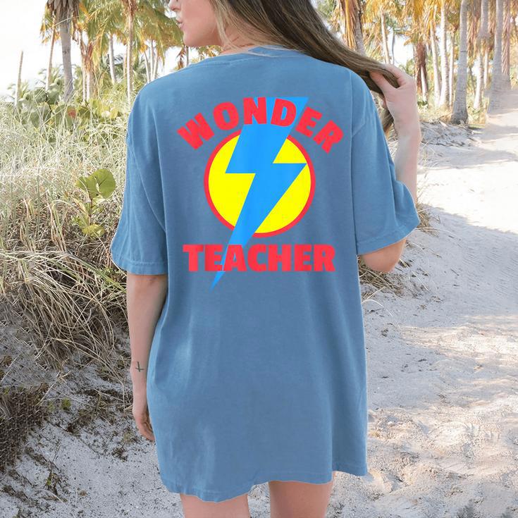 Wonder Teacher Teacher Halloween Tshirt Women's Comfort Colors T-Shirt Back Print