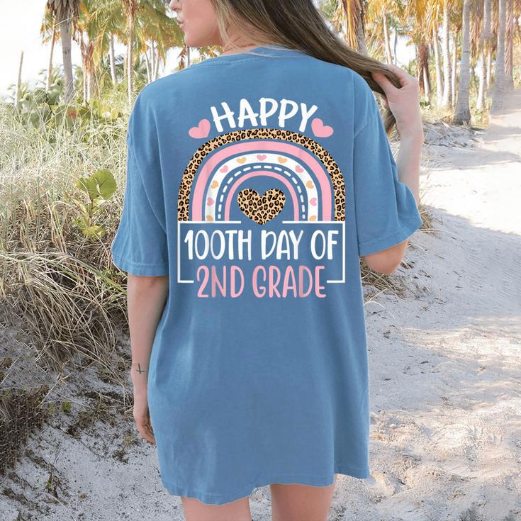 100th Day Of 2nd Grade 100 Days Of School Teacher Women's Comfort Colors T-Shirt Back Print 100th Day Of 2nd Grade 100 Days Of School Teacher Women's Comfort Colors T-Shirt Back Print