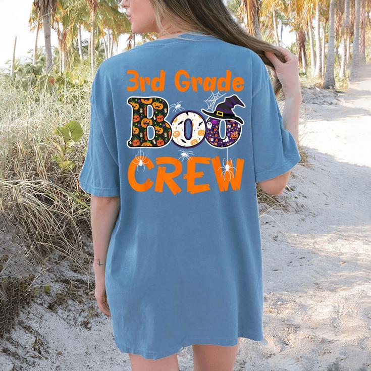 3rd Grade Boo Crew Halloween Teachers Students Costume Women's Comfort Colors T-Shirt Back Print 3rd Grade Boo Crew Halloween Teachers Students Costume Women's Comfort Colors T-Shirt Back Print