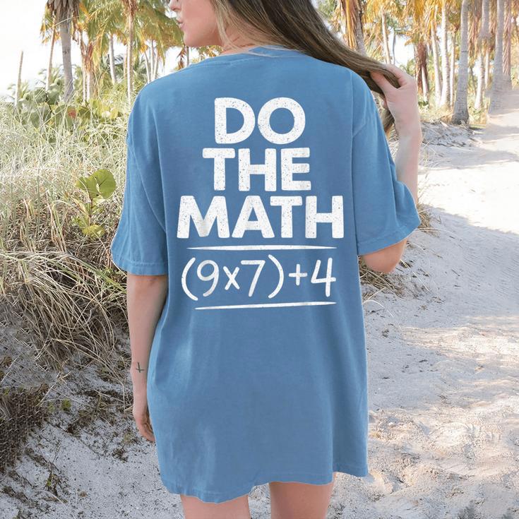 6 7 Six Seven Math Teacher Gen Z Alpha Meme Slang Boys Girls Women's Comfort Colors T-Shirt Back Print