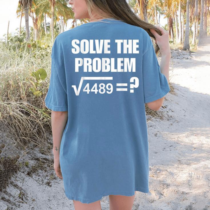 67 Meme Math Six Seven Teacher Brainrot Joke Women's Comfort Colors T-Shirt Back Print