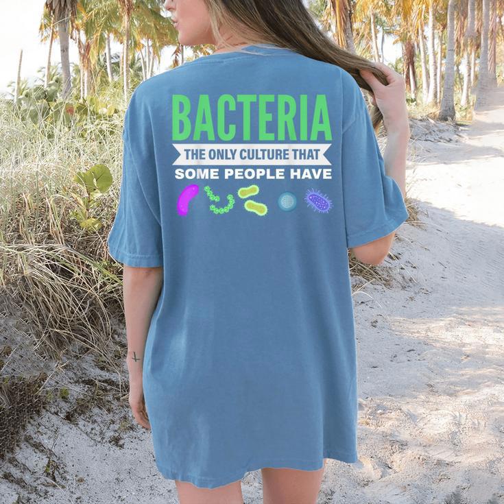 Bacteria Culture Biology Science Teacher Biologist Women's Comfort Colors T-Shirt Back Print Bacteria Culture Biology Science Teacher Biologist Women's Comfort Colors T-Shirt Back Print