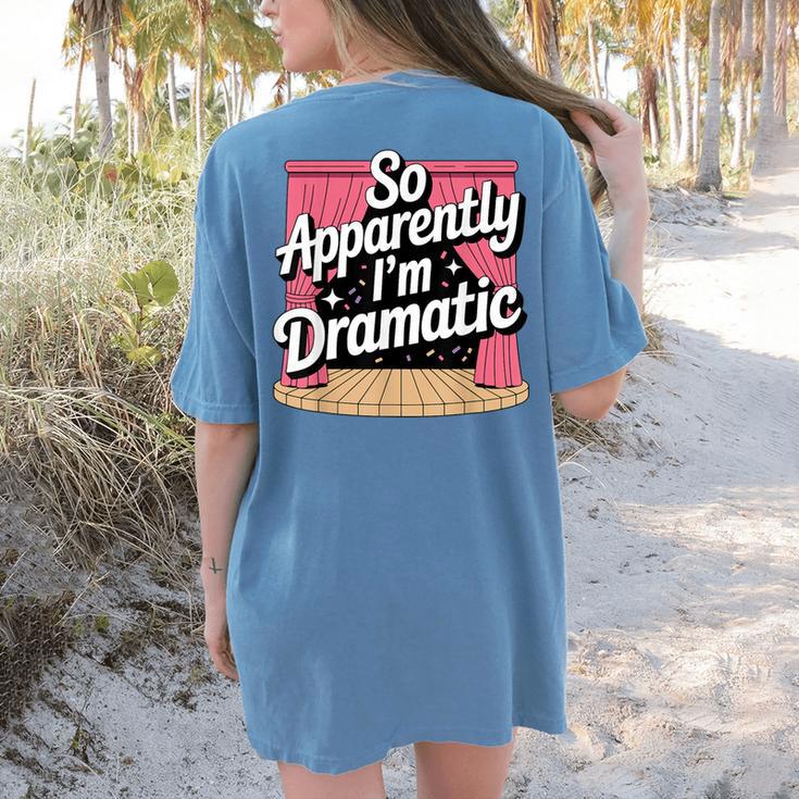Best Theatre Art For Men Women Musical Drama Teacher Theater Women's Comfort Colors T-Shirt Back Print