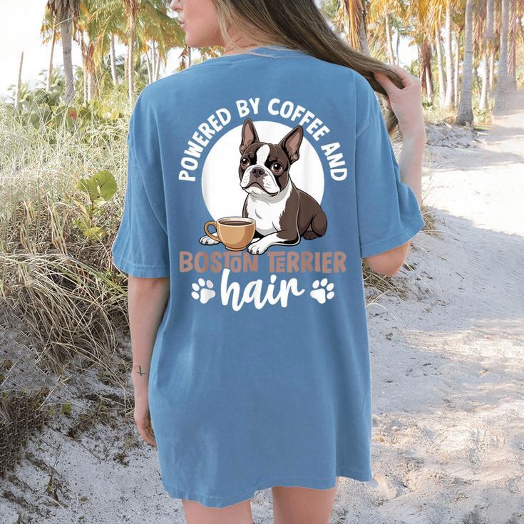 Boston Terrier Dog Women's Comfort Colors T-Shirt Back Print