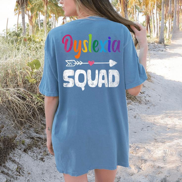 Dyslexia Awareness Month Dyslexia Teacher Therapist Women's Comfort Colors T-Shirt Back Print