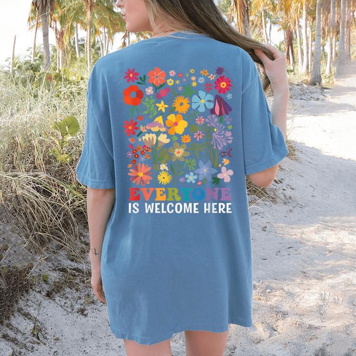 Everyone Is Welcome Here Tshirt Idaho Teacher Support Retro Women's Comfort Colors T-Shirt Back Print Everyone Is Welcome Here Tshirt Idaho Teacher Support Retro Women's Comfort Colors T-Shirt Back Print
