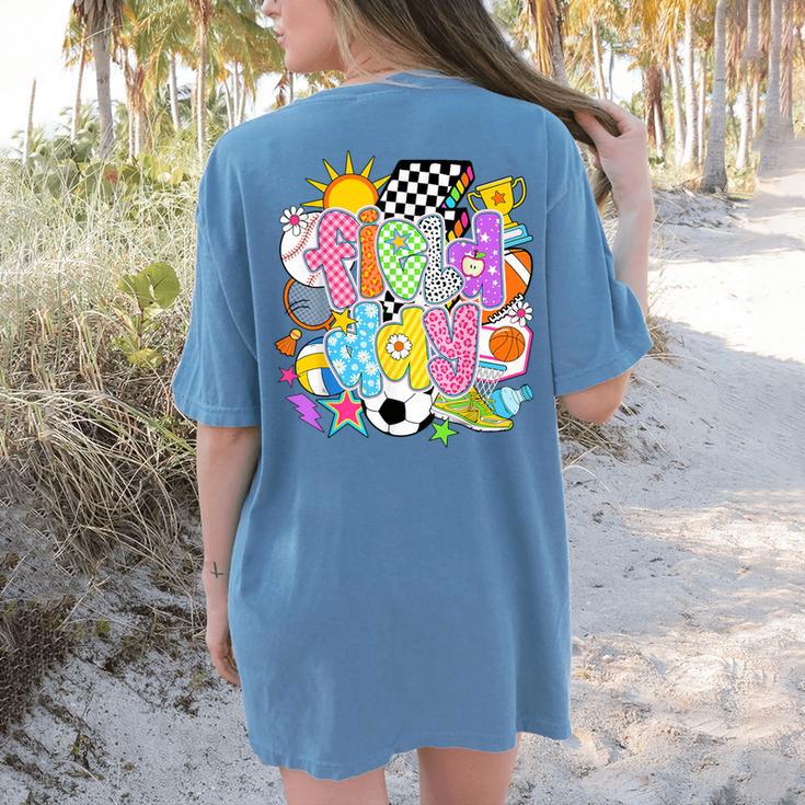 Field Day Fun Day Let The Games Begin Field Trip Teacher Kid Women's Comfort Colors T-Shirt Back Print Field Day Fun Day Let The Games Begin Field Trip Teacher Kid Women's Comfort Colors T-Shirt Back Print