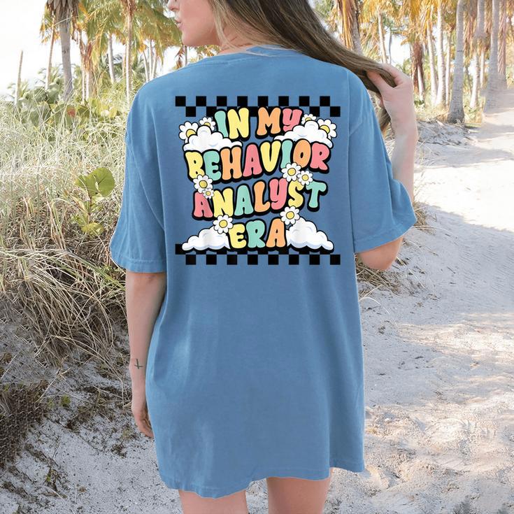 Groovy ABA RBT Therapist In My Behavior Analyst Era Teacher Women's Comfort Colors T-Shirt Back Print