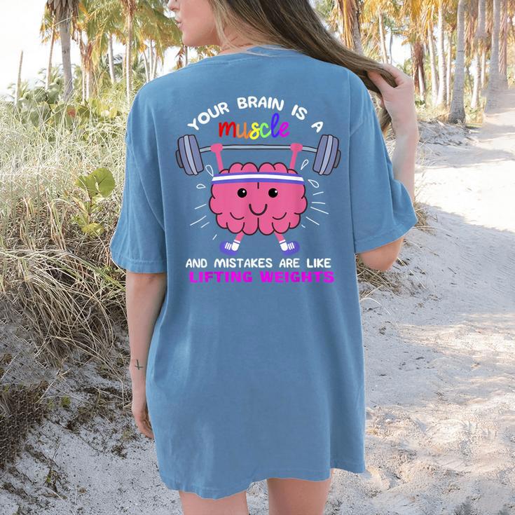 Growth Mindset Teacher Shirt Inspirational Shirts Women's Comfort Colors T-Shirt Back Print Growth Mindset Teacher Shirt Inspirational Shirts Women's Comfort Colors T-Shirt Back Print