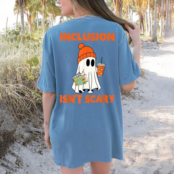 Inclusion Isn't Scary Shirt Halloween SLP Sped Teacher Women's Comfort Colors T-Shirt Back Print