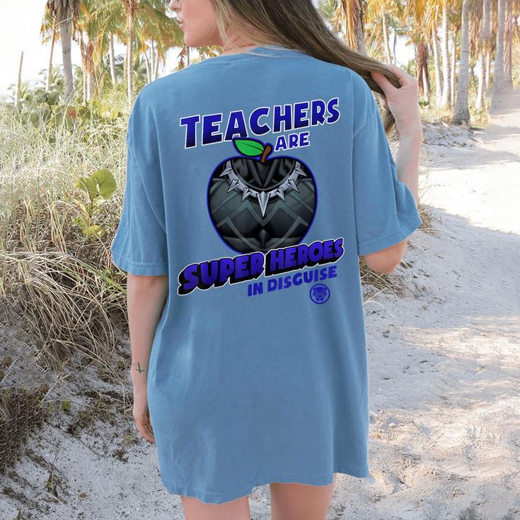 Marvel Teachers Are Super Heroes In Disguise Panther Women's Comfort Colors T-Shirt Back Print Marvel Teachers Are Super Heroes In Disguise Panther Women's Comfort Colors T-Shirt Back Print