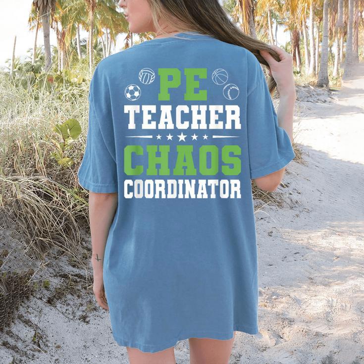 Physical Education PE Teacher School Women's Comfort Colors T-Shirt Back Print