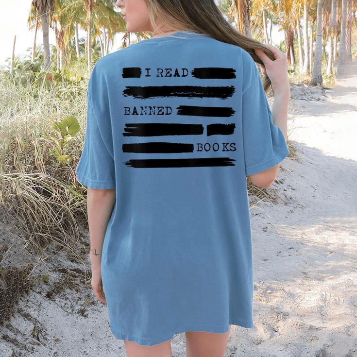 I Read Banned Books Banned Books Week Librarian Teacher Women's Comfort Colors T-Shirt Back Print I Read Banned Books Banned Books Week Librarian Teacher Women's Comfort Colors T-Shirt Back Print