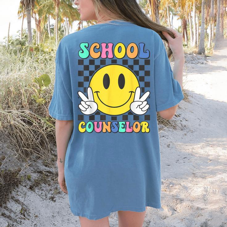 School Counselor Teacher Counseling Office School Guidance Women's Comfort Colors T-Shirt Back Print School Counselor Teacher Counseling Office School Guidance Women's Comfort Colors T-Shirt Back Print