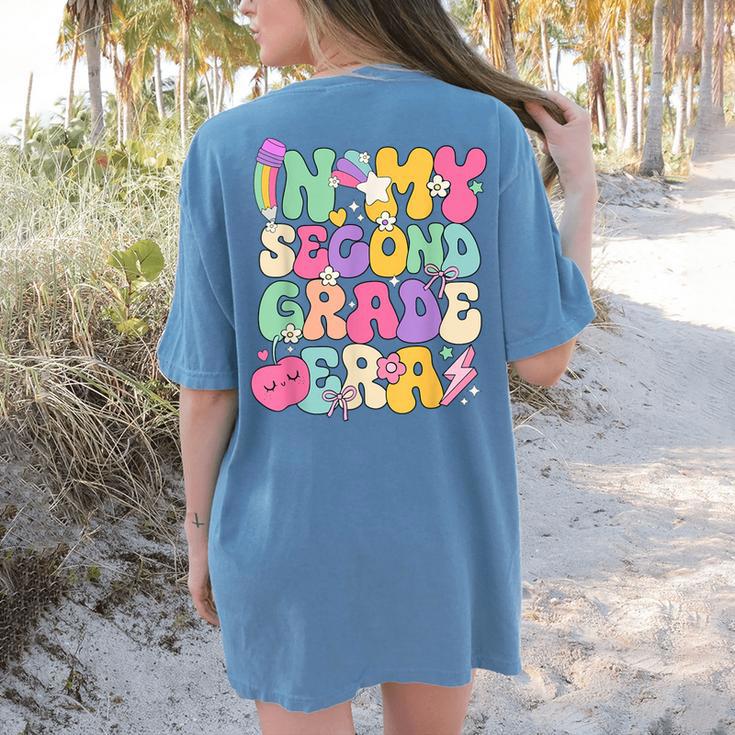 In My Second Grade Era Teachers Women Back To School Girls Women's Comfort Colors T-Shirt Back Print