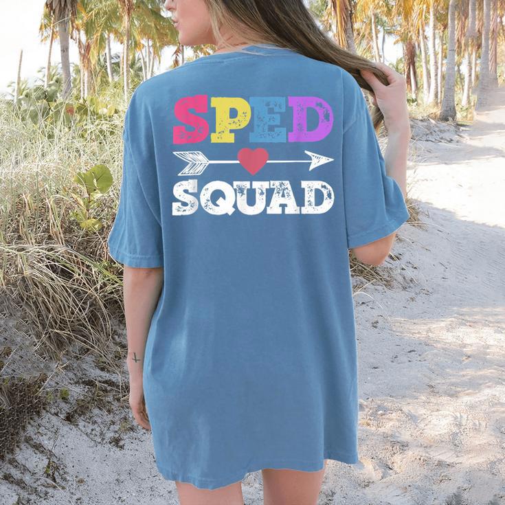 Special Education Squad Shirt SPED Squad Teacher's Day For Men Women Women's Comfort Colors T-Shirt Back Print Special Education Squad Shirt SPED Squad Teacher's Day For Men Women Women's Comfort Colors T-Shirt Back Print