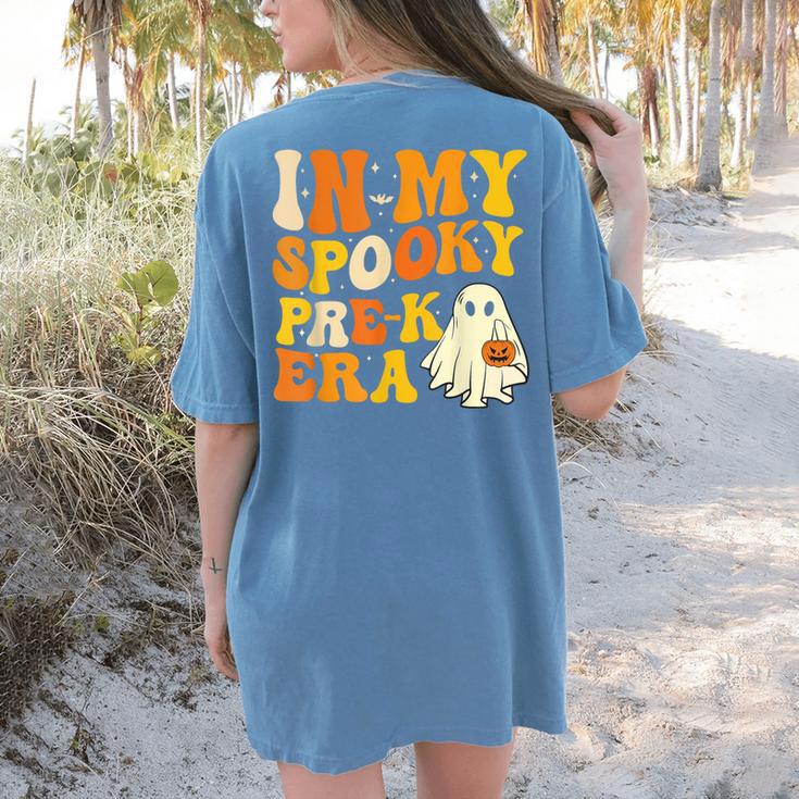 In My Spooky PRE-K Teacher Era Halloween Costume Tee Women's Comfort Colors T-Shirt Back Print