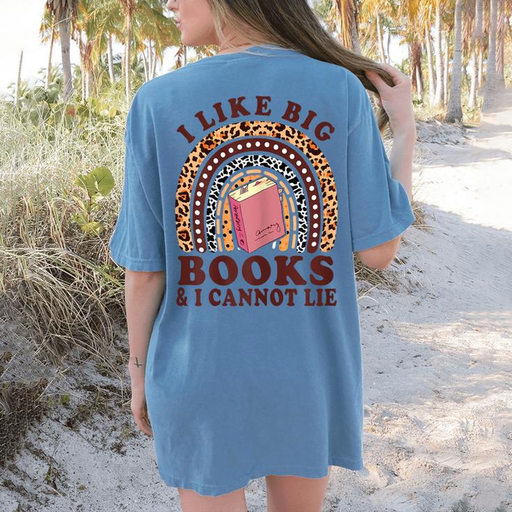 Teacher-TShirt I Like Big Books & I Cannot Lie Reading For Women Women's Comfort Colors T-Shirt Back Print