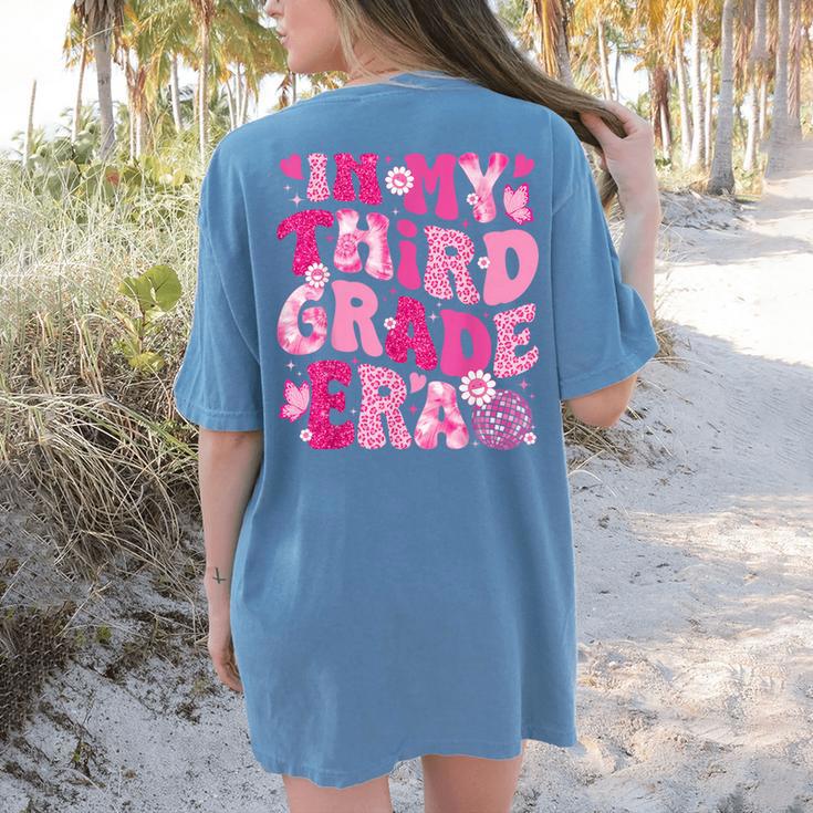 In My Third Grade Era Teachers Women Back To School Girls Women's Comfort Colors T-Shirt Back Print