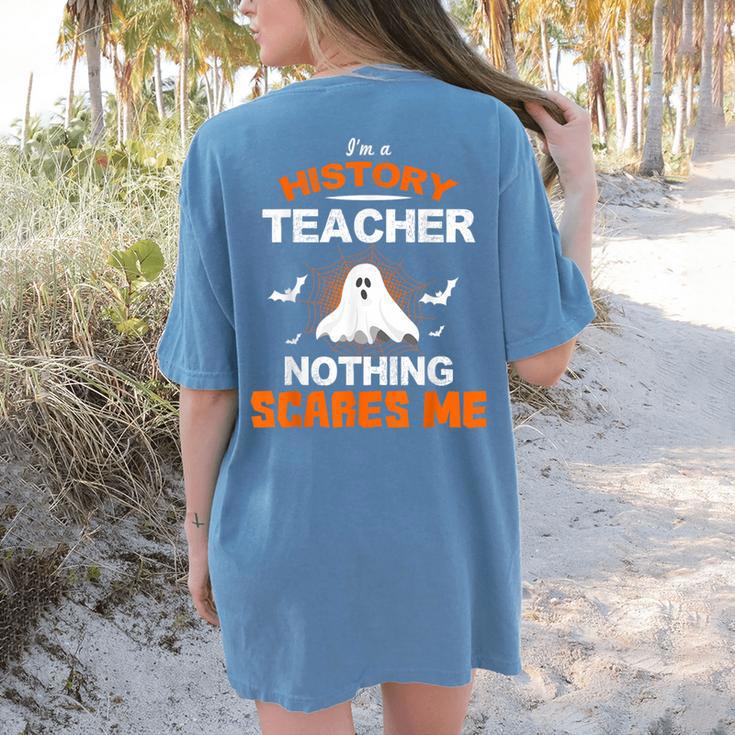 History Teacher School Shirt Halloween Educator Men Women Kids Women's Comfort Colors T-Shirt Back Print History Teacher School Shirt Halloween Educator Men Women Kids Women's Comfort Colors T-Shirt Back Print
