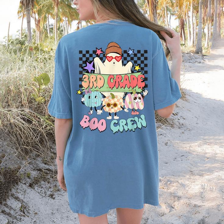 3rd Grade Boo Crew Third Grade Halloween Costume Teacher Kid Women's Comfort Colors T-Shirt Back Print