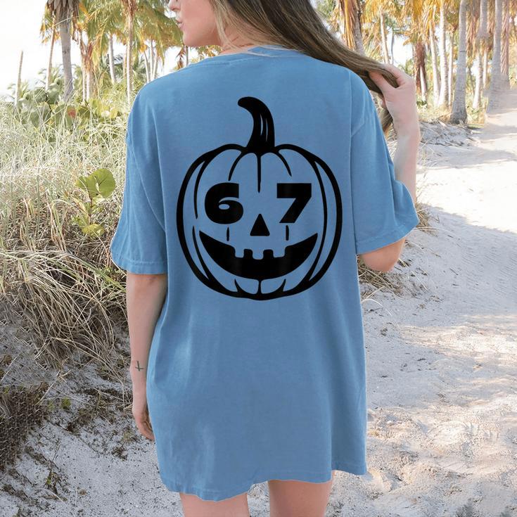 67 Halloween Costume For Students Teachers Brainrot Meme Women's Comfort Colors T-Shirt Back Print