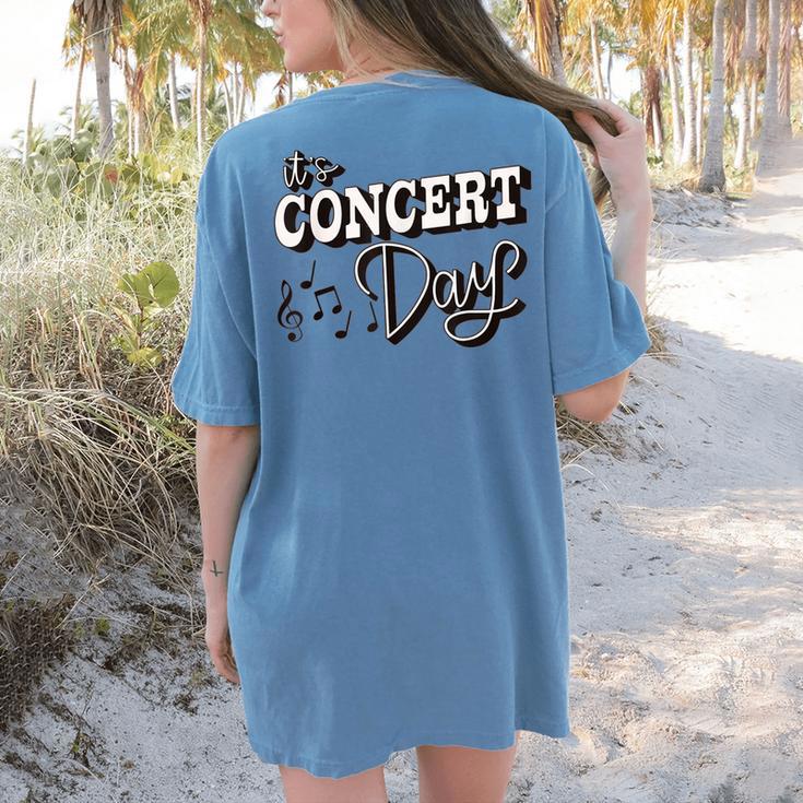 The Concert Day Elementary Music Teacher First Day Of School Women's Comfort Colors T-Shirt Back Print