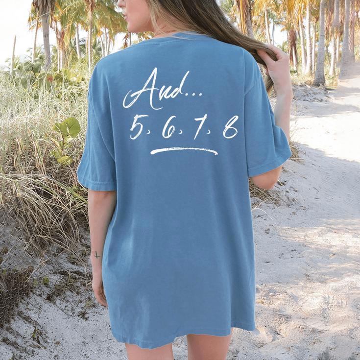 Dance Teacher Appreciation Idea Instructor Tee T-Shirt Women's Comfort Colors T-Shirt Back Print