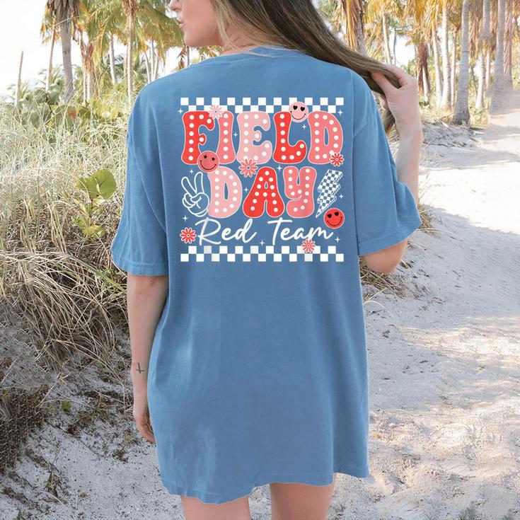 Field Day Red Team Outdoor Field Day Games For Kids Teacher Women's Comfort Colors T-Shirt Back Print