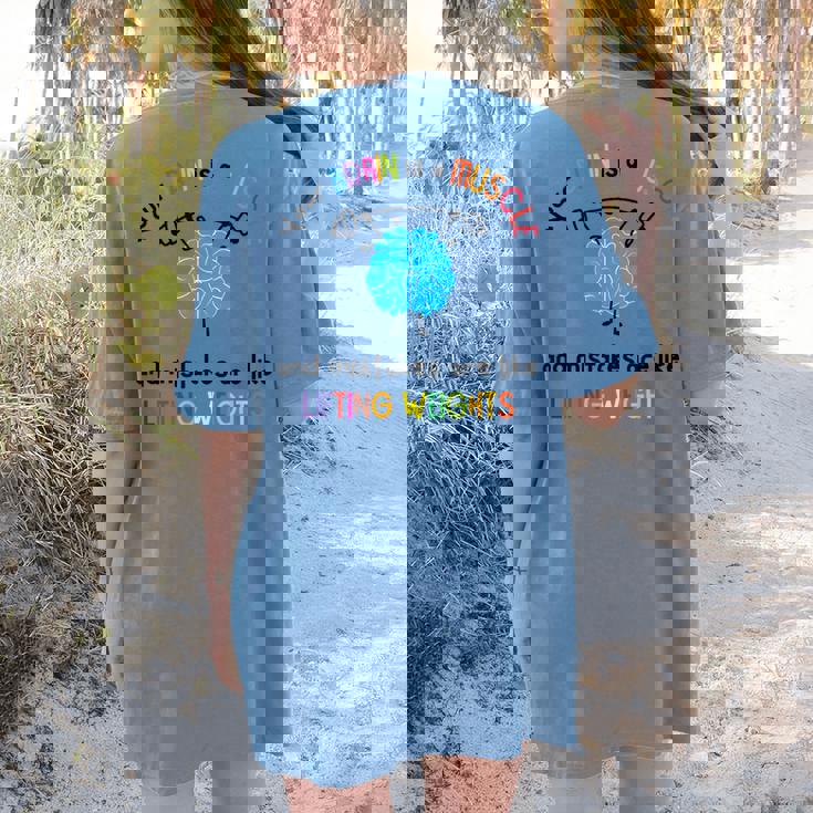 Growth Mindset Tee Teacher Quotes Men Women Kids Women&#x27;s Comfort Colors T-Shirt Back Print