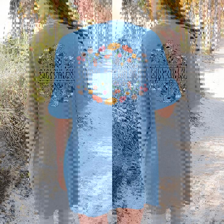 School Psychologist Psychology Teacher Appreciation Women&#x27;s Comfort Colors T-Shirt Back Print